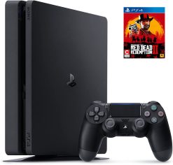 PlayStation 4 Console - 1TB Slim Edition with PS4 Game Red Dead Redemption 2