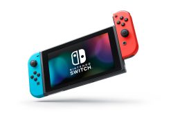 Nintendo HACSKABAA Switch Gaming Console with Neon Blue and Neon Red Joy-Con Refurbished